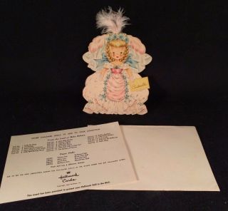 Vintage Hallmark Doll Card Land Of Make Believe Series 2,  Cinderella