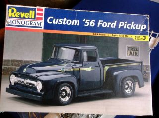 1/25 Scale Revell 56 Ford Pick Up,  Complete In Modified Box.