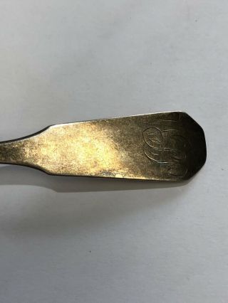 Early 1850s A.  Hews Jr Coin Silver Spoon 14.  1g 6.  25” 3