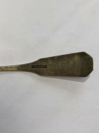 Early 1850s A.  Hews Jr Coin Silver Spoon 14.  1g 6.  25” 4