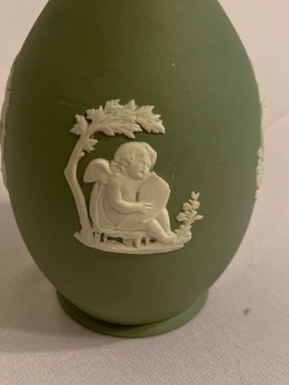 Wedgewood Green Jasperware vase 5 inch 4