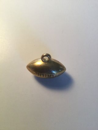 Vintage Metal Football Necklace Charm Old Sports Piece Antique