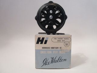 Vintage H&I Ike Walton Skelton Skeleton Style Fly Reel NIB 2