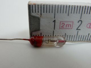 10x RED SPOT Diodes detector Crystal radio,  Antique Large Glass Germanium NOS 3