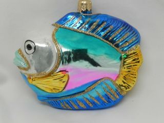 Glass Polonaise Fish Ornament Ocean Beach