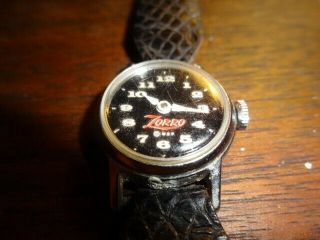 Vintage 1960`s Zorro Walt Disney Production Wrist Watch Band,  Buckle