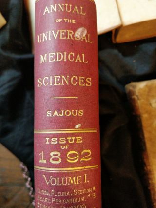 Annual Of The Universal Medical Sciences,  Volume I.  1892 Antique Medical Book.