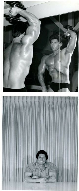 2 Ea Vintage 1970s Gene Mozee Nude Male Photos Don Howorth Cmuscle Bodybuilder