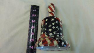 American Flag Porcelian Bell