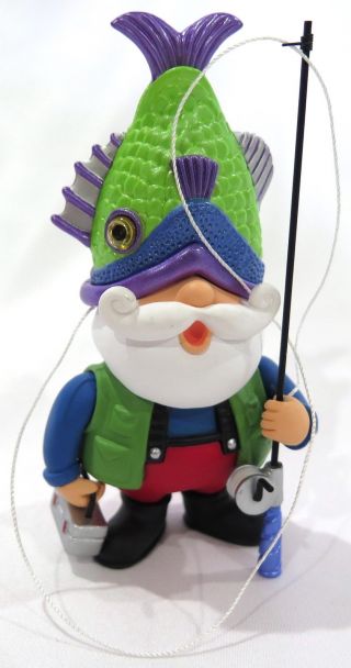 Hallmark Christmas Ornament Catch Of The Day,  Fishing Santa Got Caught By Fish