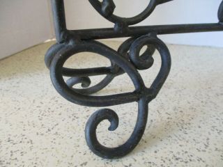 LARGE VINTAGE WROUGHT IRON 3 - TIER CANDELABRA,  16 