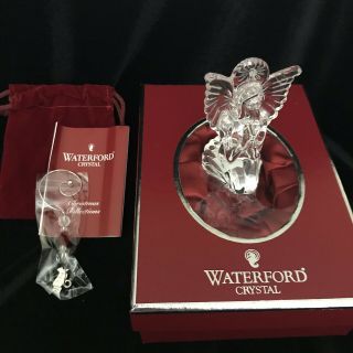 Waterford Crystal 2009 Angel Ornament 150336 W/ Box & Enhancer