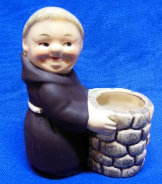 Vintage Goebel Friar Tuck Figurine Candle Holder West Germany 104 1959