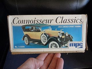 Vtg.  Mpc Connoisseur Classics 1 - 3101 - 1928 Lincoln Sport Touring - Box