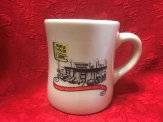 Waffle House Diner Style Heavy Ceramic Coffee Cup Mug Tuxton 2012 Euc