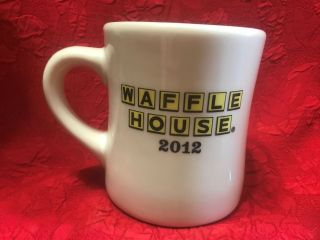 Waffle House Diner Style Heavy Ceramic Coffee Cup Mug Tuxton 2012 EUC 3