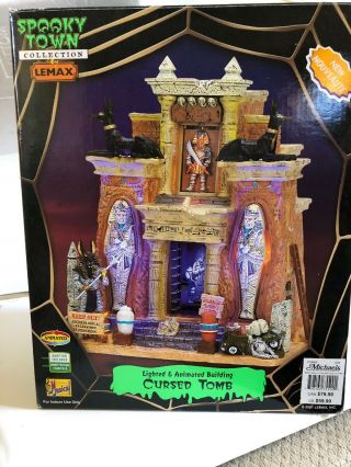 Lemax Spooky Town Cursed Tomb Lighted,  Animated,  Sound