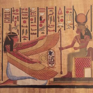 Vintage 1992 Print Scafa - Tornabene Art Inc.  Maat And Isis Ancient Egypt Godesses