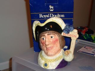 Royal Doulton Character Jug " Dick Whittington Lord Mayor Of London " D6846