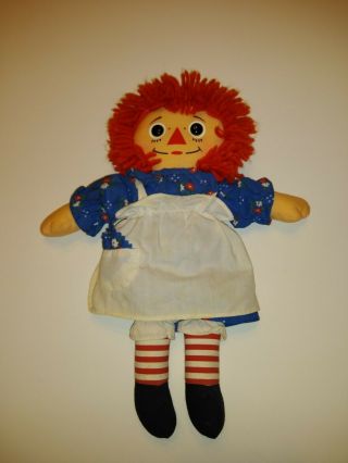 Raggedy Ann Doll Vintage Hasbro 13in