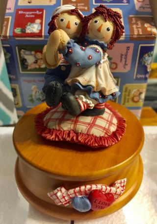 Raggedy Ann And Andy Music Box " You Are My Sunshine " Enesco
