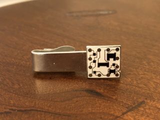 Ibm Solid Logic Circuit Board Vintage Tie Bar Clip Gift Chip