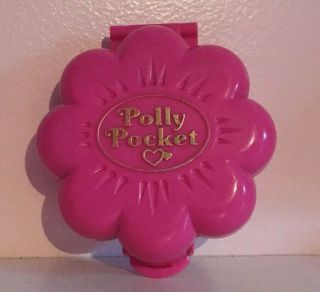 Vintage Bluebird Polly Pocket Compact Pink Flower Mr Fry 