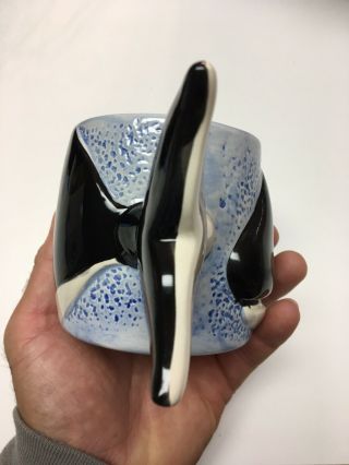 1989 Sea World Shamu Whale Shaped Ceramic Coffee Mug Bergschrund Seattle Orca 4