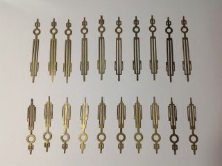 10 Pairs Vintage Brass Clock Hands - Art Deco - Good Parts - Steampunk