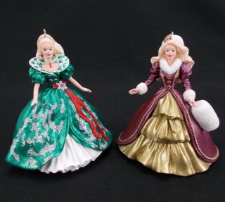 Hallmark 1995 & 1996 Barbie Ornaments