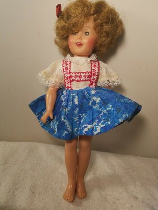 Vintage.  Shirley Temple Doll 12” Stamped Ideal Doll St - 12n,