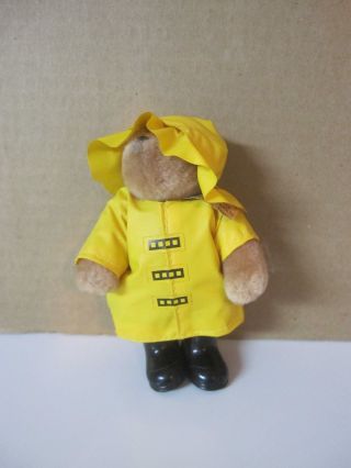 1987 Paddington Bear In Yellow Raincoat & Gum Boots