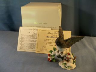 Lenox Porcelain 1991 Dark - Eyed Junco Bird Figurine W/ Factory Box