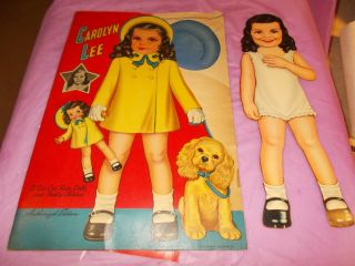 1943 Whitman Carolyn Lee Paper Cut Out Dolls