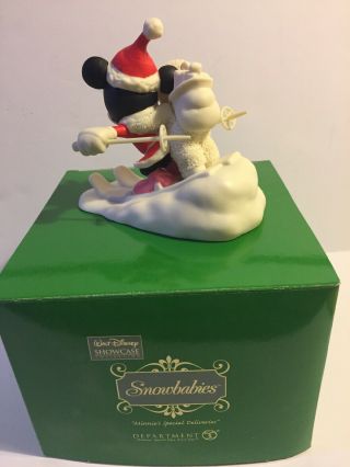 Disney Snowbabies Department 56 Walt Disney Showcase Minnie’s Special Delivery 5