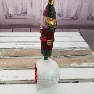 Xmas Holiday glass blown Ornament Radko General Nutcracker large 9 