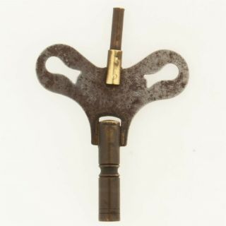 Antique Brass & Steel Waterbury Clock Winding Key 5 (3.  4 Mm) 4/0 (1.  8 Mm)