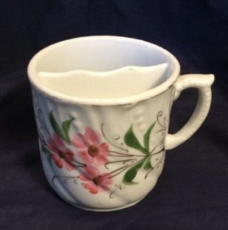 Vintage Porcelain Hand - Painted Mustache Cup/mug
