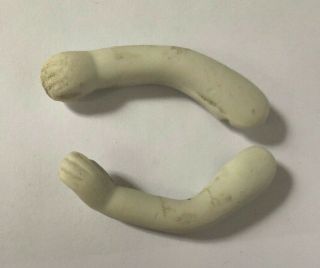 Antique Bisque Porcelain Doll Arms From Germany