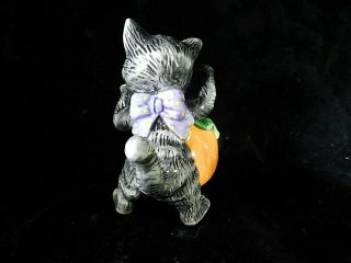 Fitz and Floyd Halloween Kitty Cat Tumblers Theme 6