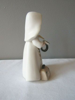 Vintage 1962 Napco Handpainted Porcelain Medical Doctor M.  D.  Nun Figurine R5407 2