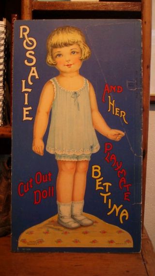 Rosalie And Betina Cut Out Dolls: Circa 1920 