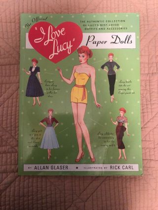 Vintage The Official I Love Lucy Paper Dolls Book Uncut Lucille Ball