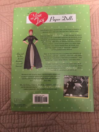 Vintage The Official I LOVE LUCY Paper Dolls book UNCUT Lucille Ball 2