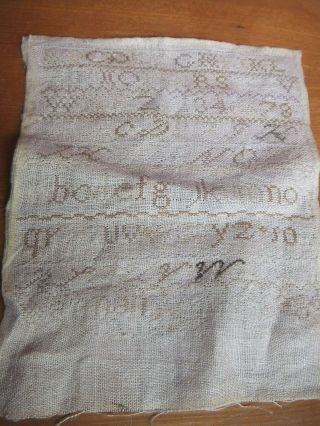 Very Old Piece Of Lace/hand Sewn Fabric.  C.  17th - 19th C.
