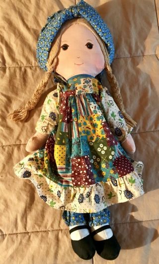 Vintage Knickerbocker 15” Holly Hobbie Rag Doll