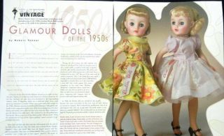 8p History Article,  Pics - Vtg Glamour Dolls Of The 50s - Revlon Sweet Sue Toni