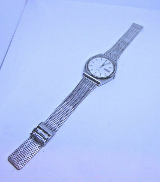 Gent ' s Vintage PULSAR Quartz Stainless Steel Wristwatch Y563 - 8129 2