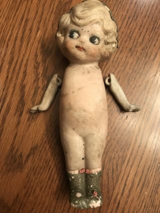 Vintage Bisque Porcelain Kewpie Cupie Doll
