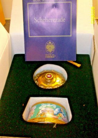 House Of Faberge Franklin - - Scheherezade - - Porcelain Music Box